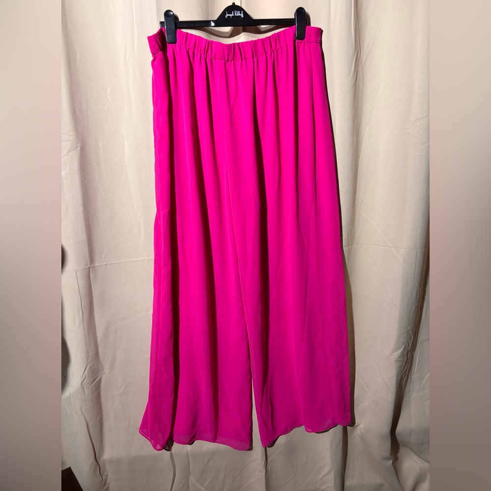 NWT Joseph Ribkoff High-waisted Wide-Leg Chiffon Pants